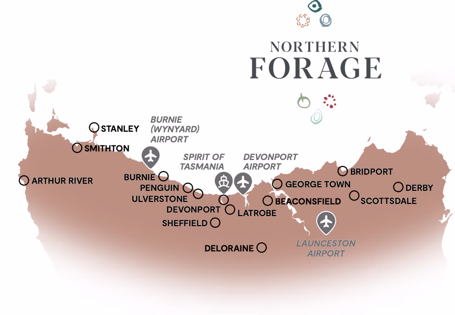 The Northern Forage Tasmanian Drive Journey.