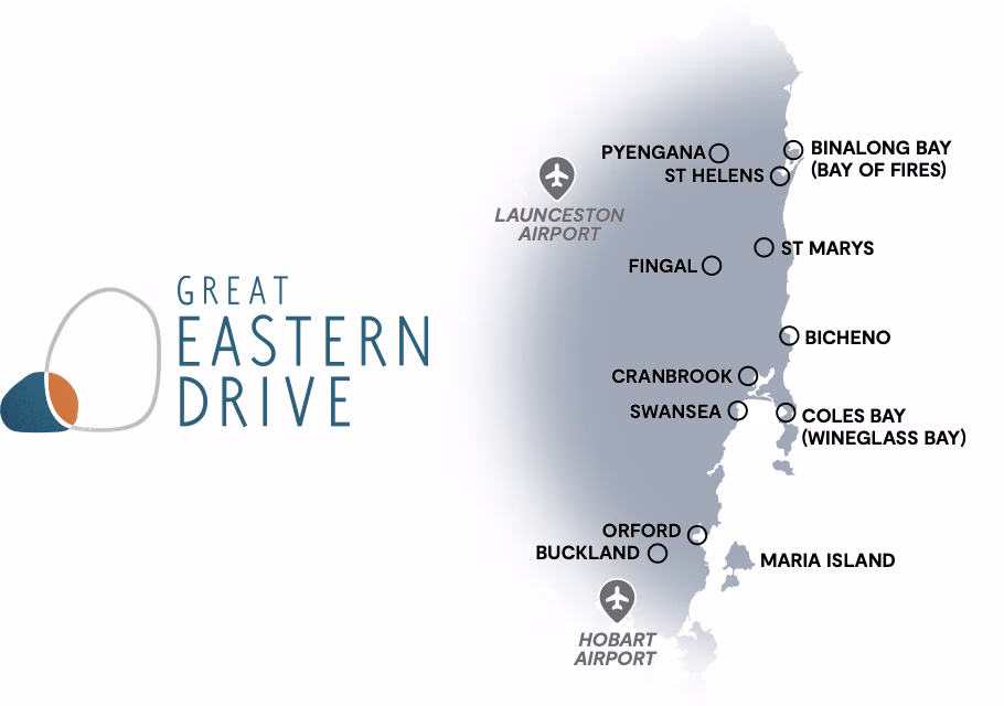 The Great Eastern Drive Tasmanian Drive Journey.